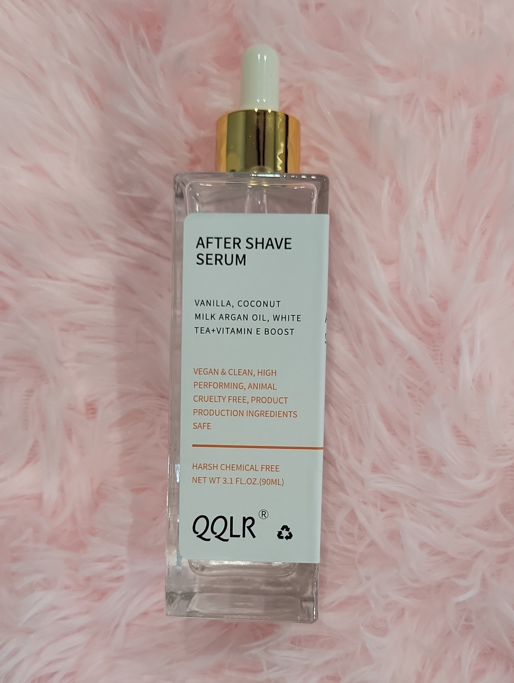 QQLR After Shave Serum - White & Gold Bottle
